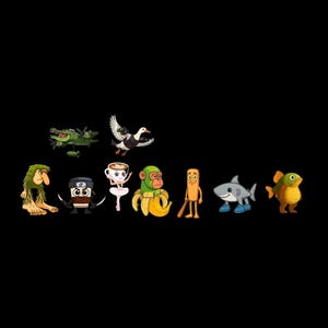 Paquete de pegatinas de Brainrot italiano / Colección de personajes meme