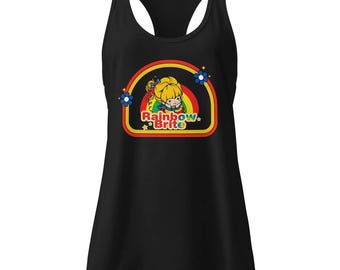 Brite Rainbow Girl - Racerback Tank