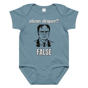 Pañal limpio inspirado en Dwight Schrute - Body de bebé