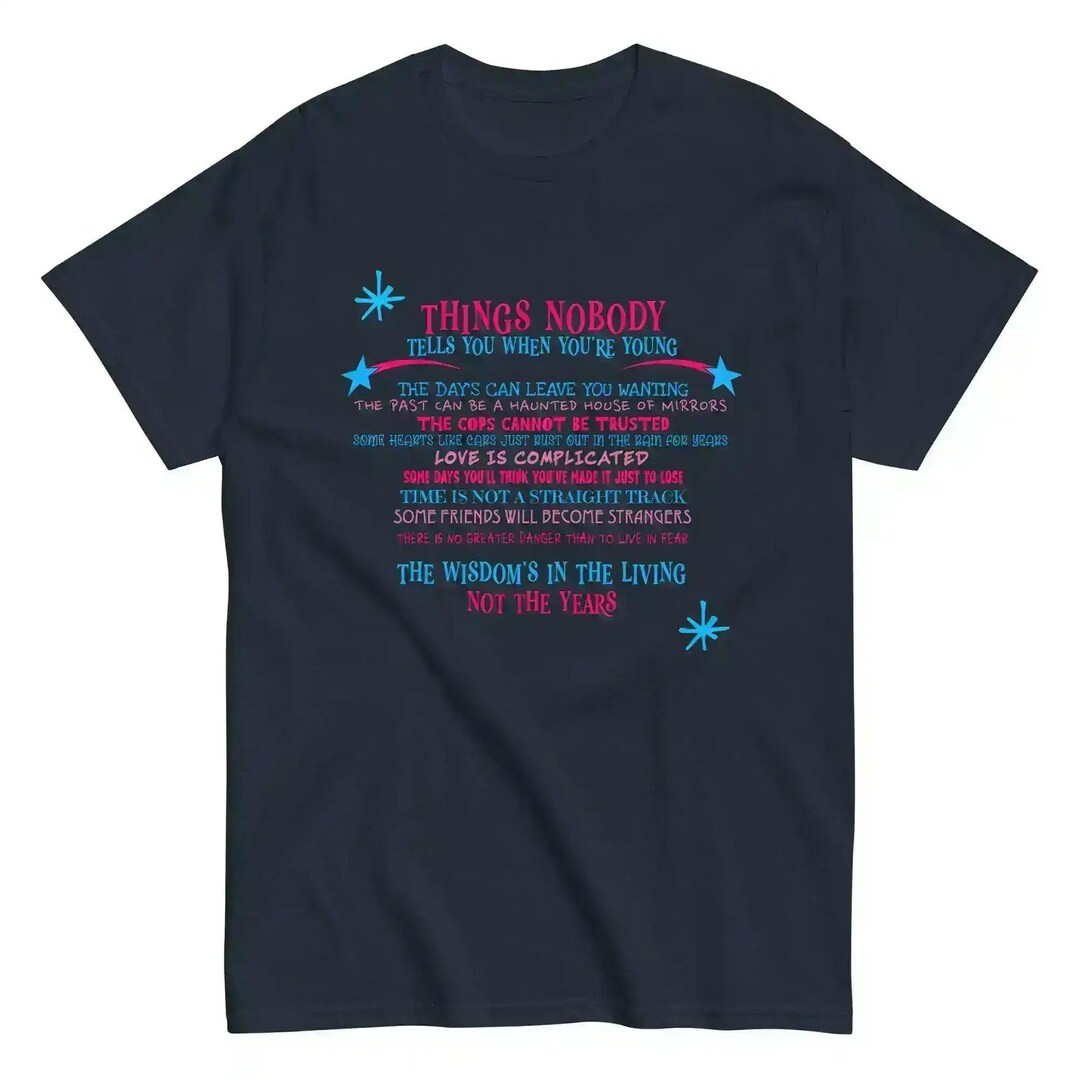 Andrew Mcmahon Things Nobody Tells You Lyric Inspired - Unisex Tee - Etsy
