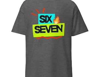 Meme Six Seven Fire - Maglietta unisex