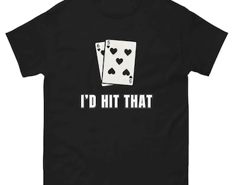 Jag skulle slå den där blackjacken, kasinohumor - Unisex-tröja