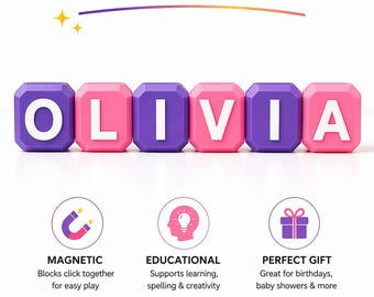 Magnetic Letter Blocks