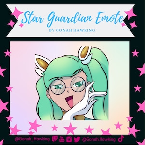 Laughing Sona Emote - Star Guardian Emotes - League of Legends Emotes - Custom Emotes by Gonah Hawking - Discord Twitch Telegram