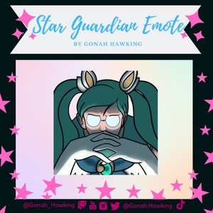 Folded Hands Sona Emote - Star Guardian Emotes - League of Legends Emotes - Custom Emotes by Gonah Hawking - Discord Twitch Telegram