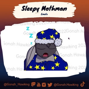 Sleepy Mothman Gif emote