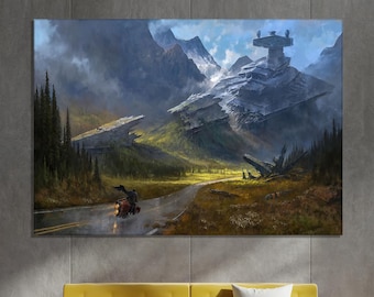 Star Wars Canvas Print, Star Wars art on canvas, Star Wars painting, print on canvas, Star Wars Fan Art