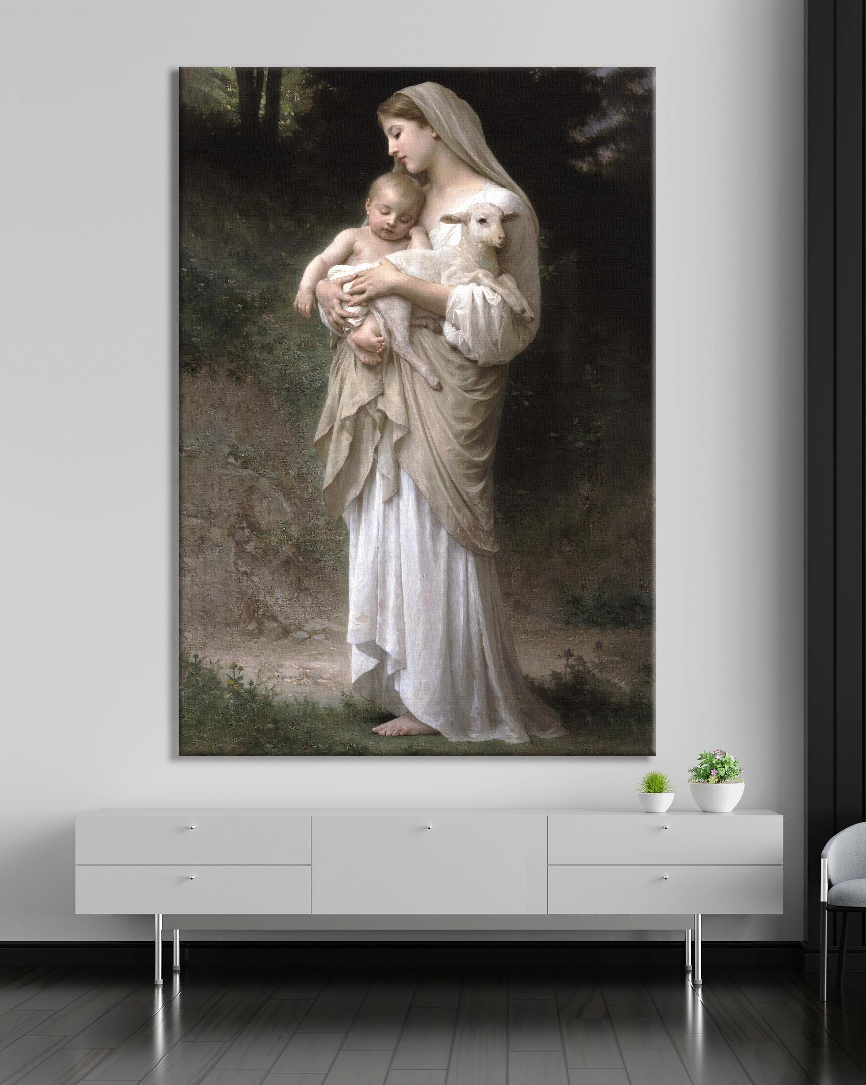 アトリエGG mary baby Linnocence by William Adolphe Bouguereau, Virgin Mary With Baby
