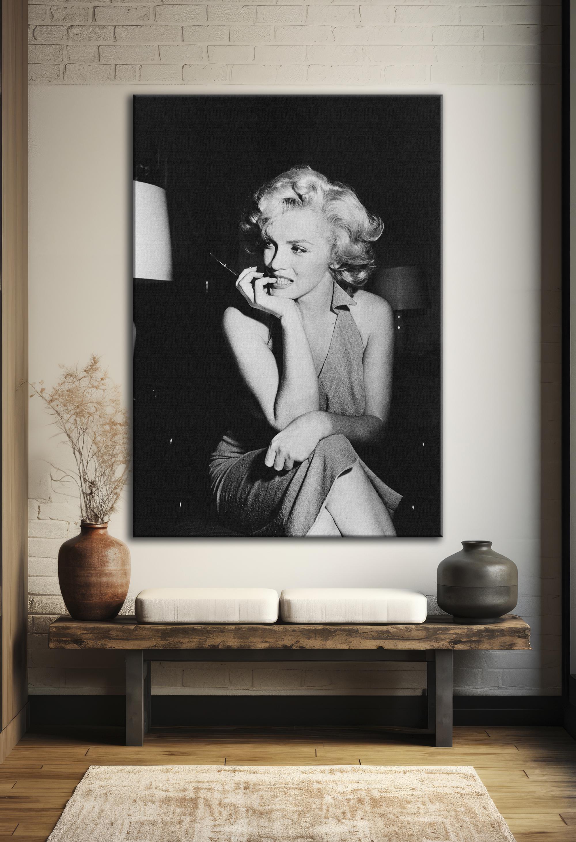 Marilyn Monroe Poster Black and White Actress Model Singer Hand Made ...