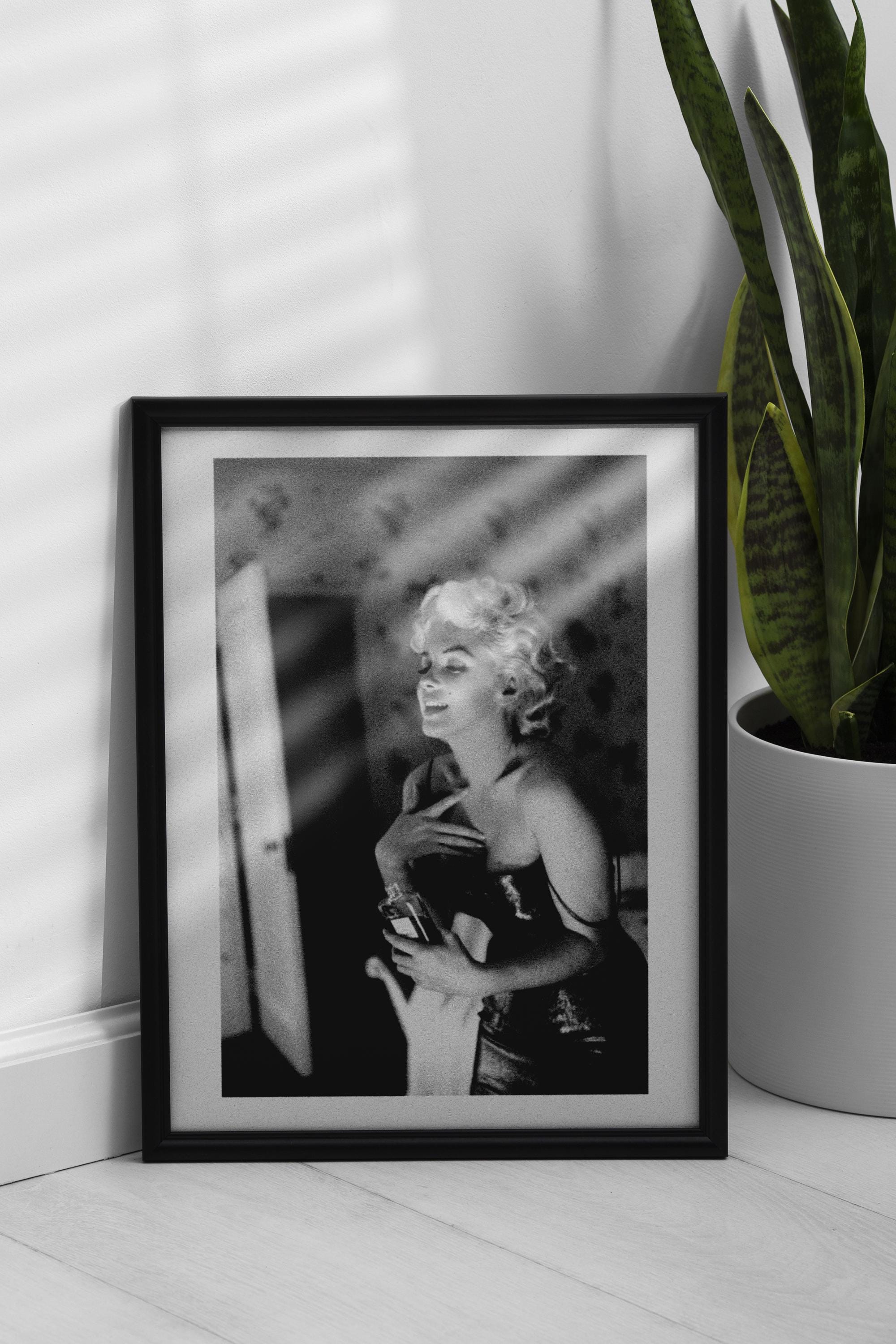 Marilyn Monroe Framed Poster | Perfume Iconic Black White Art Ready to ...