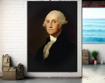 ジョージ・ワシントン額装/アメリカ大統領/ペルシャのハンドメイド