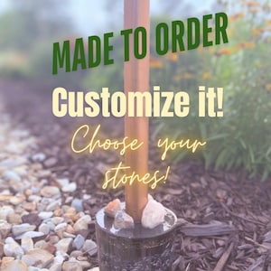 Mini Cloudbuster Single Copper Rod Orgonite Environmental Harmonizing Garden Decor