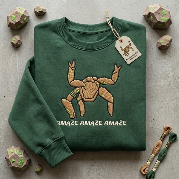 Embroidered Amaze Rocky Alien Shirt, Funny Sci-Fi Quote Space Graphic Tee, Project Hail Mary Inspired Design, Sci-Fi Gift