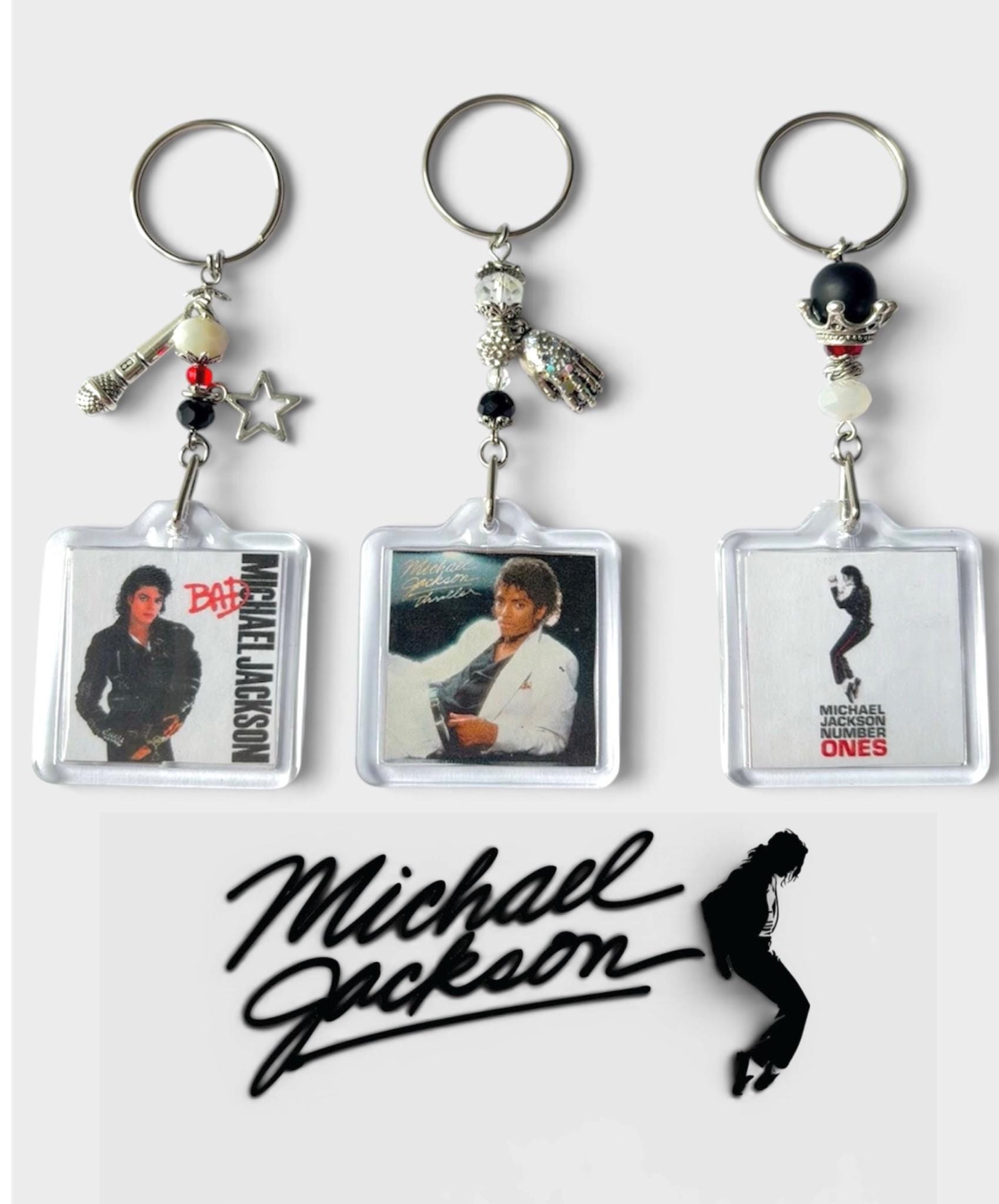 Michael Jackson キーホルダー Michael Jackson Album Keyring: Music Lover's Gift - Etsy