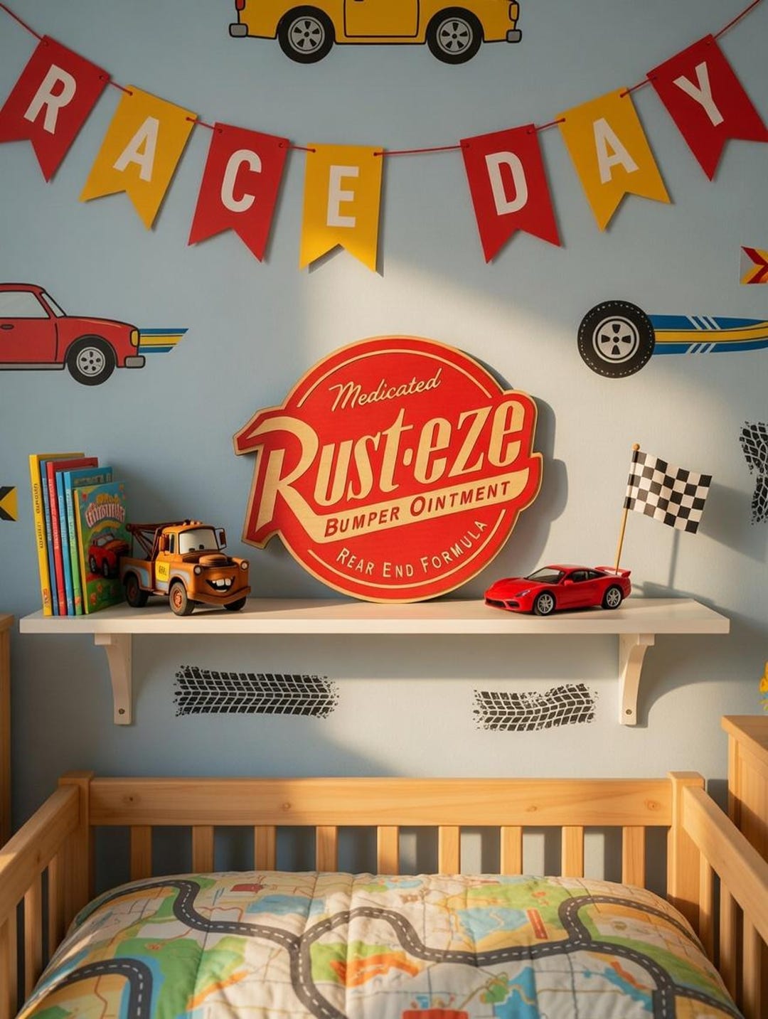 Disney Pixar Cars Rust-eze Wooden Sign - Etsy Australia