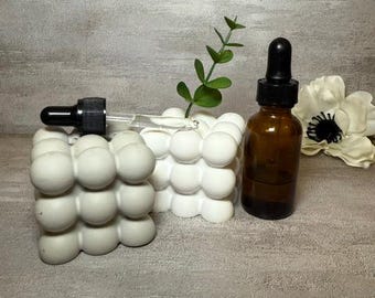 Difusor de aceites esenciales de hormigón hecho a mano: Fragancia minimalista para el hogar