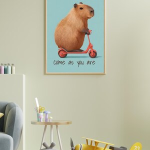 Capybara Print Nursery Room
