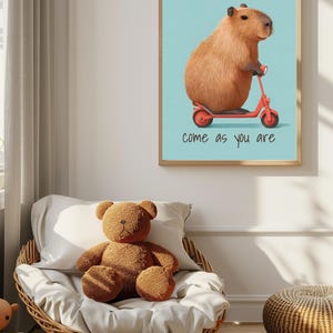 Capybara Print Nursery Room