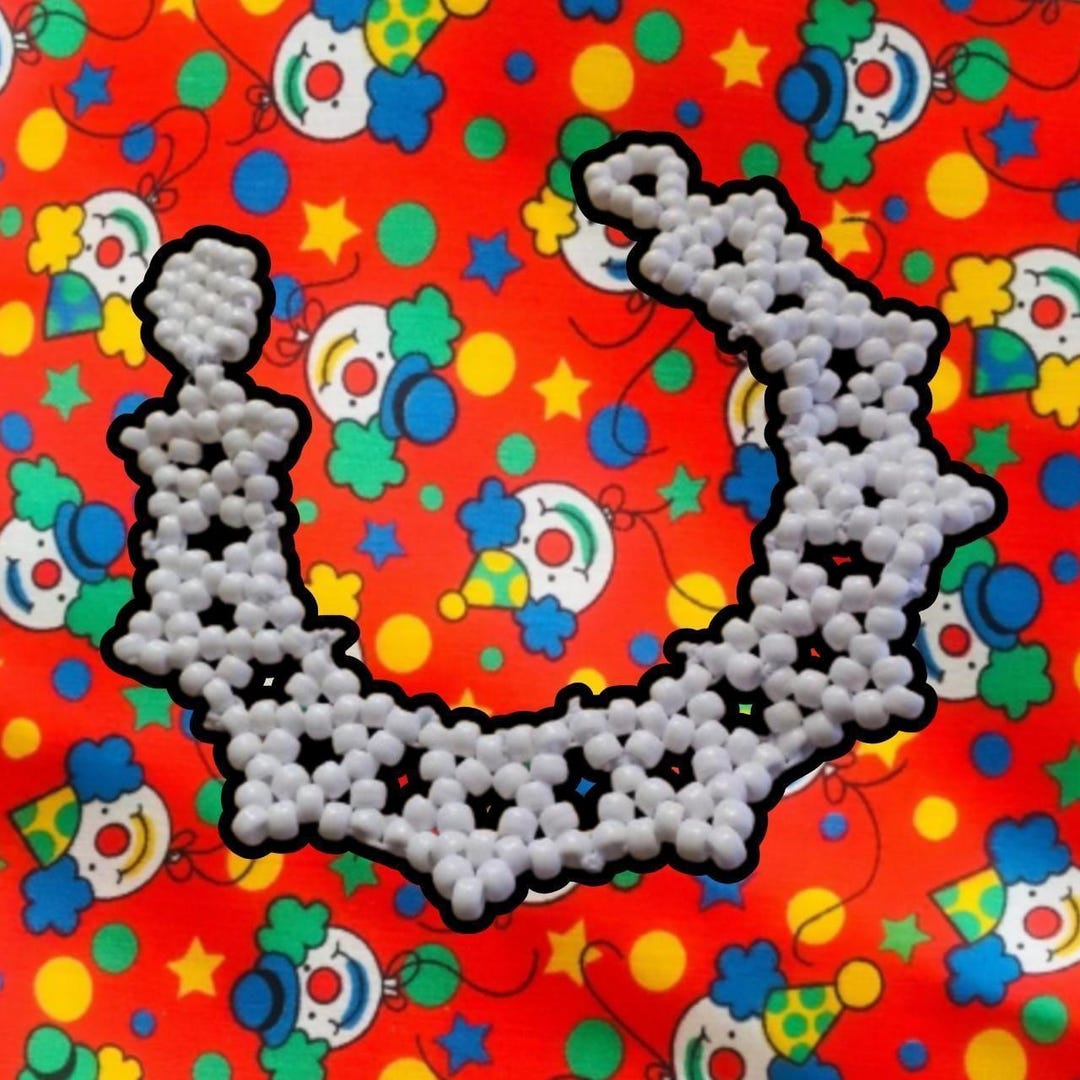 Handmade Kandi Clown/jester Neck Ruffle - Etsy