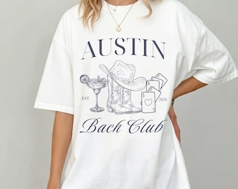 Camisa cómoda de colores para despedida de soltera en Austin, camiseta vaquera acogedora de Texas