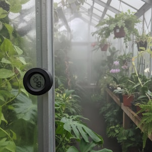 Magnetische hygrometer met frame – temperatuur & luchtvochtigheid – frame met onzichtbare geïntegreerde magneten – stijlvol design