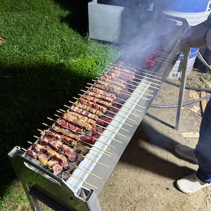 Arrosticini BBQ Grill – DXF + STEP Files + Folding & Assembly Guide | Laser Cut Barbecue Plans