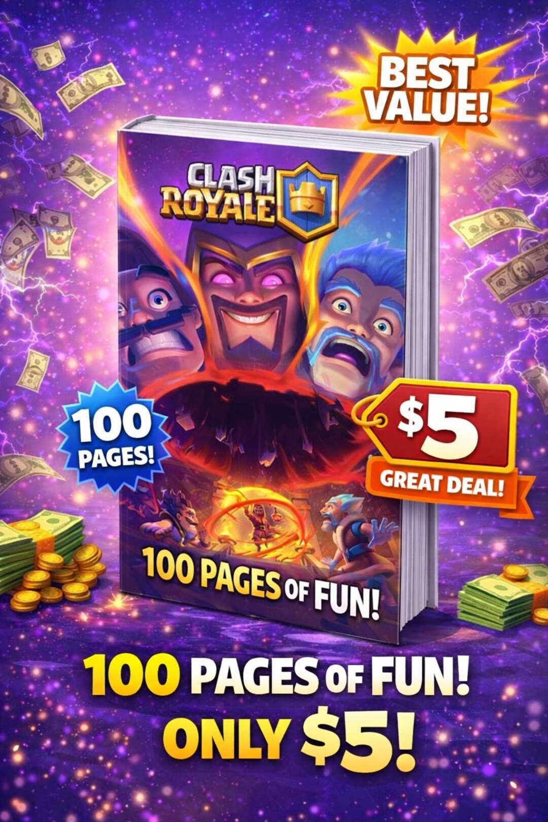 Clash Royale Coloring Book PDF – 100 Pages | Instant Download - Etsy
