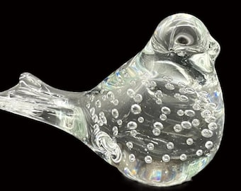 ヴィンテージ ムラーノ ガラスの鳥の置物 (泡をコントロール) - Etsy 日本