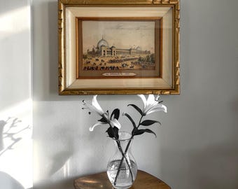 ル・ブロンド No.94 複製版画、1862年国際博覧会、ミッドセンチュリー額装