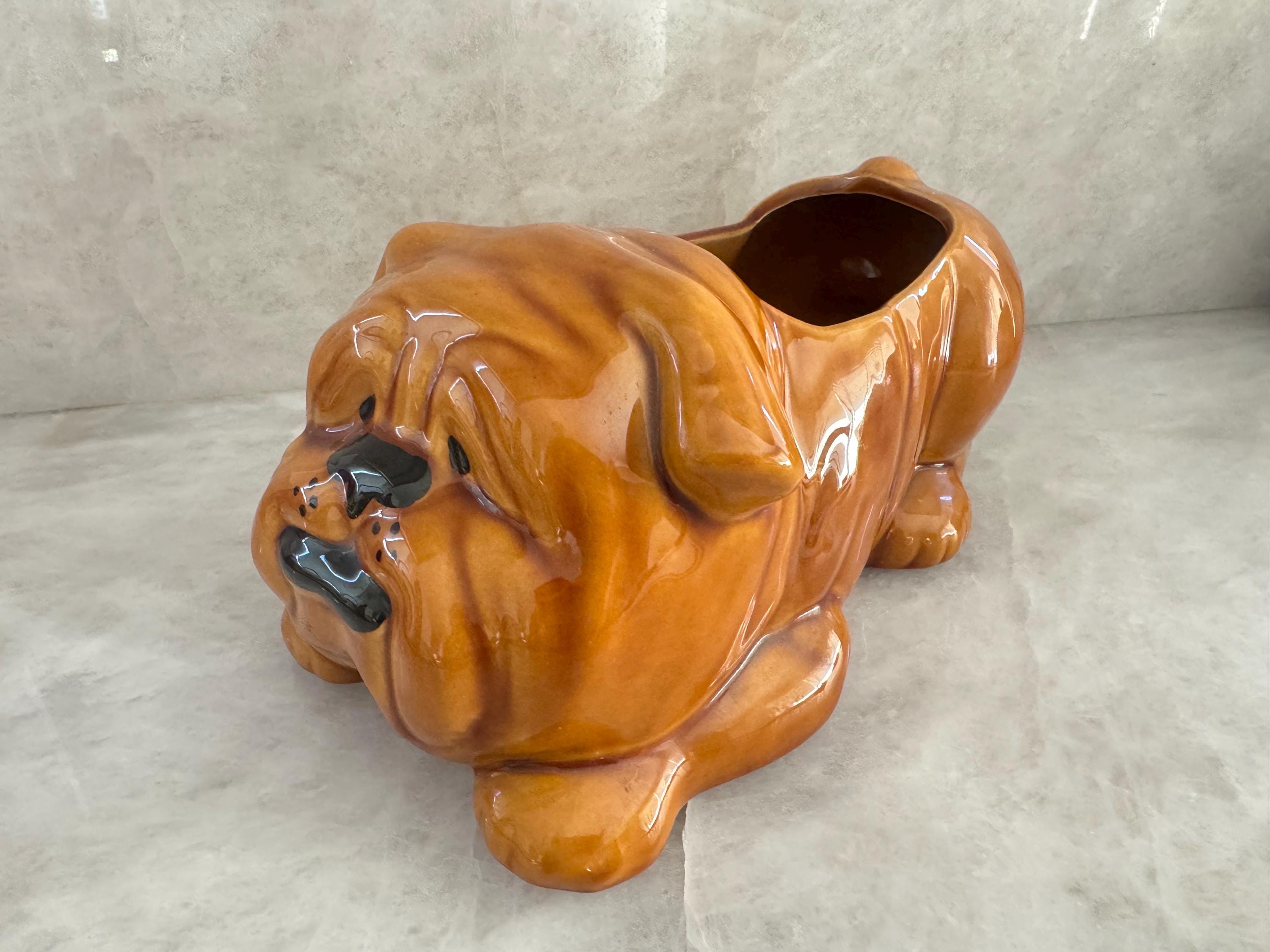 Vintage Ceramic Bulldogs - Etsy