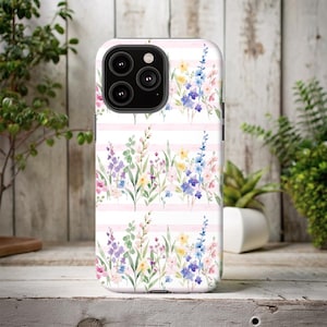 Vildblommigt mobilskal, Blommigt mobilskal, Tufft mobilskal med blommor, Mag Safe-skal, Vårblommor, Sött blomstermobilskal, Vårmobilskal