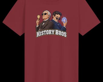 Thomas Edison & Nikola Tesla Shirt | Funny Science Teacher History Tee