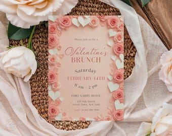 Valentines Brunch Invitation Template