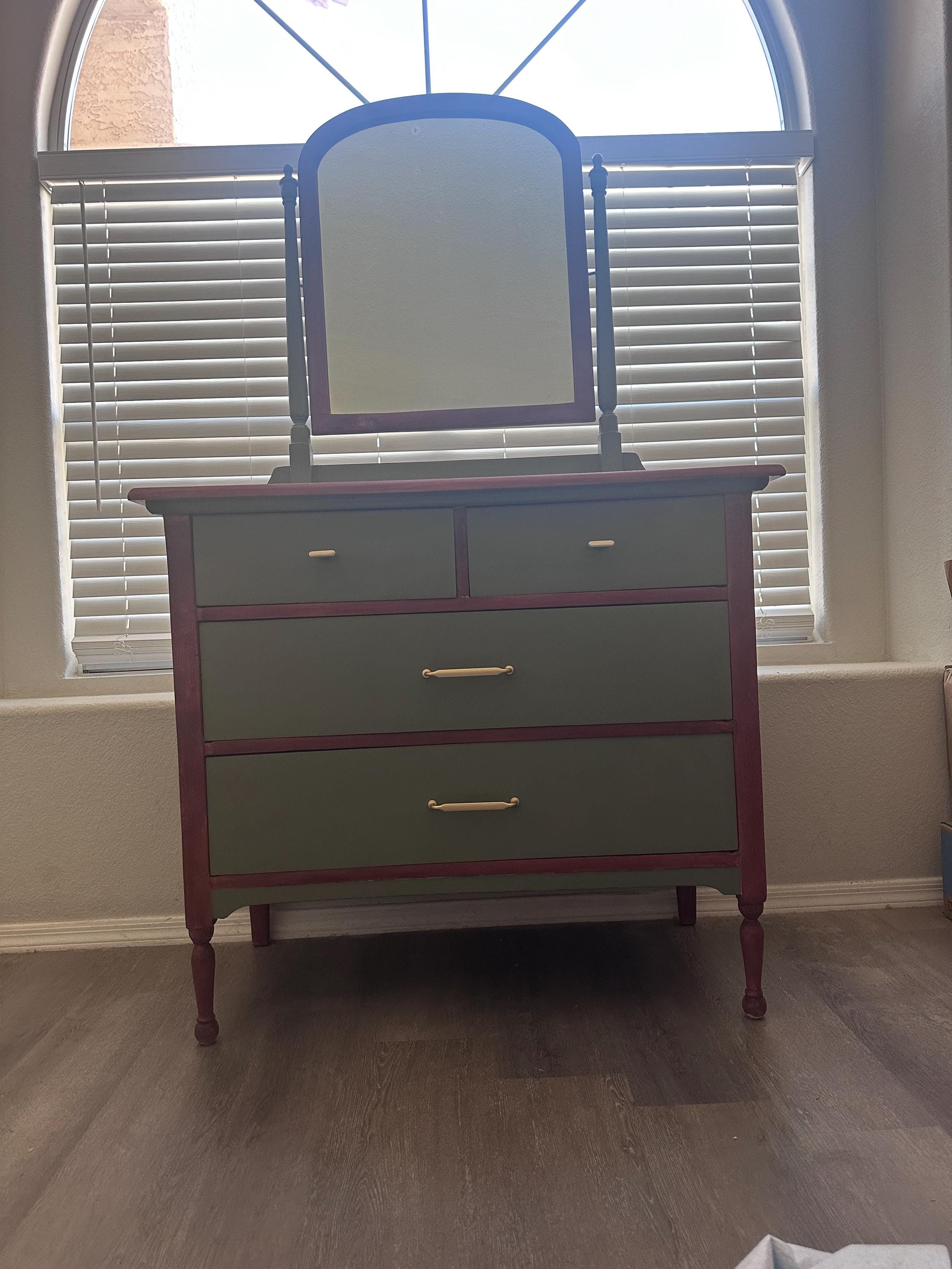 Refinished Vintage Dresser With Mirror (SOLD) - Etsy