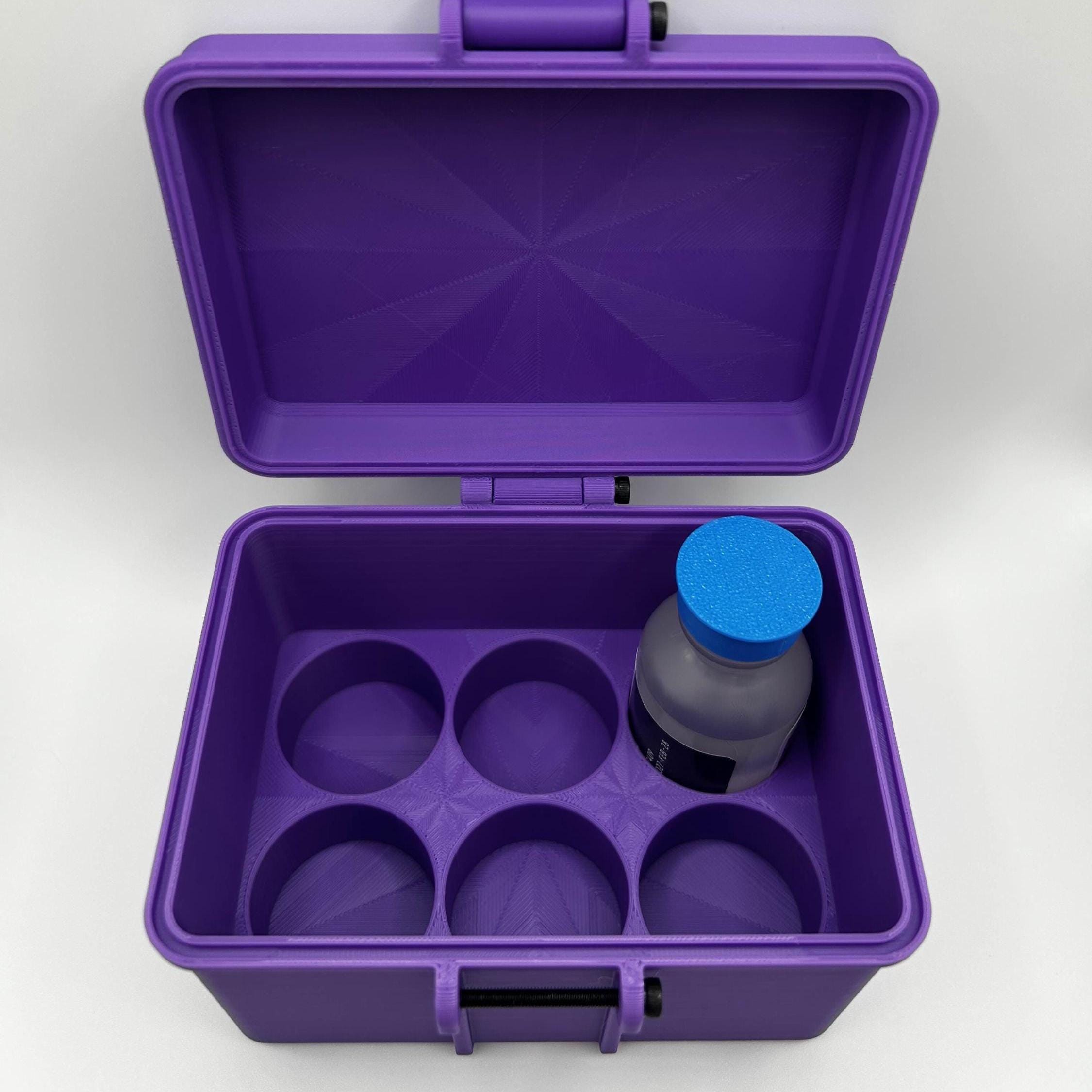 hospira bac water case 30ml Peptide Bac Water Hospira Vial Storage Box | 3D Printed Case for  Peptides & Research Vials