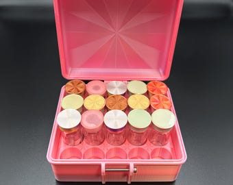 Peptide 10ml Vial Storage Box | Aminos Storage | 3D Printed Case for Peptides & Research Vials