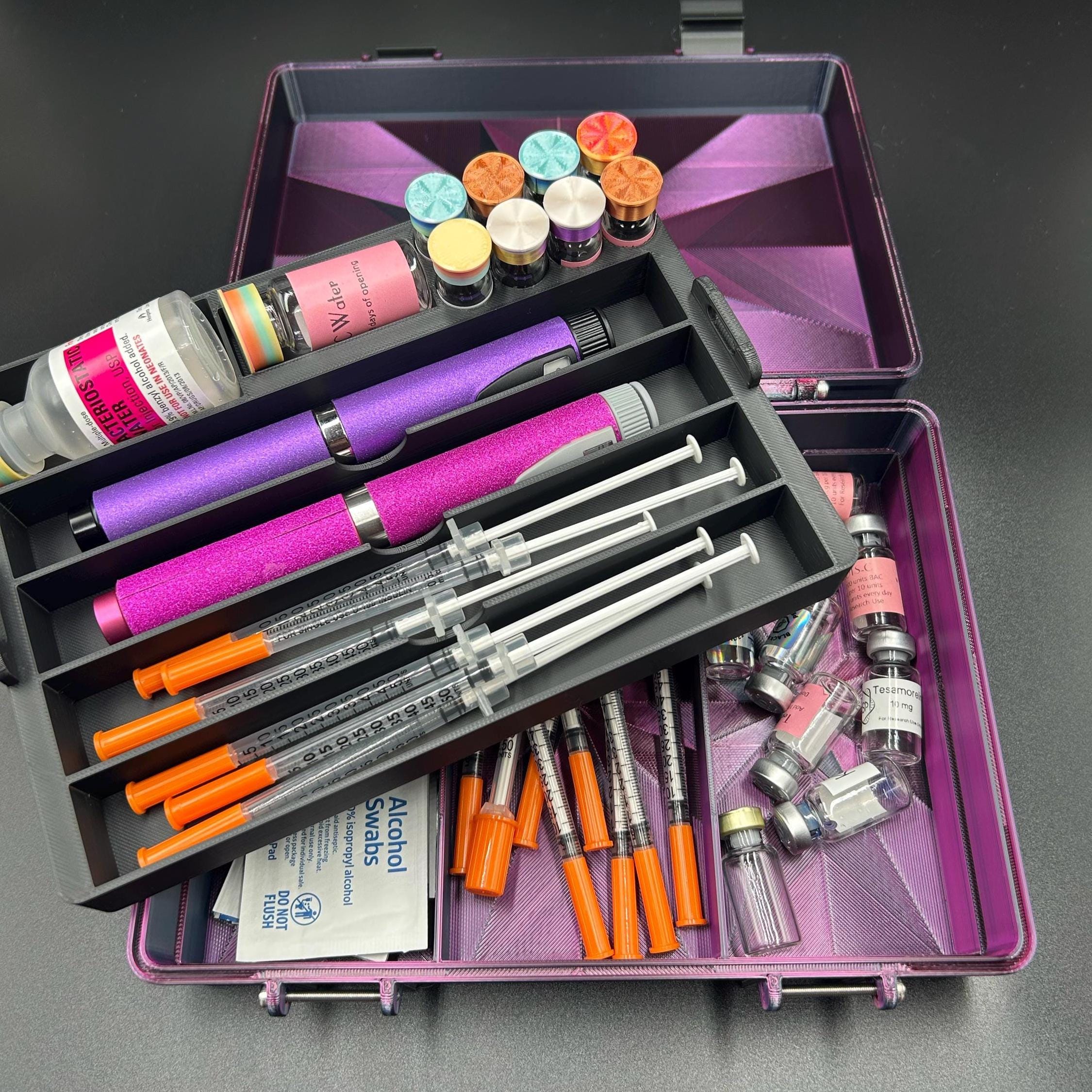 Peptide Storage Box for Hospira Bac Water | 10ml & 3ml Vials, 4