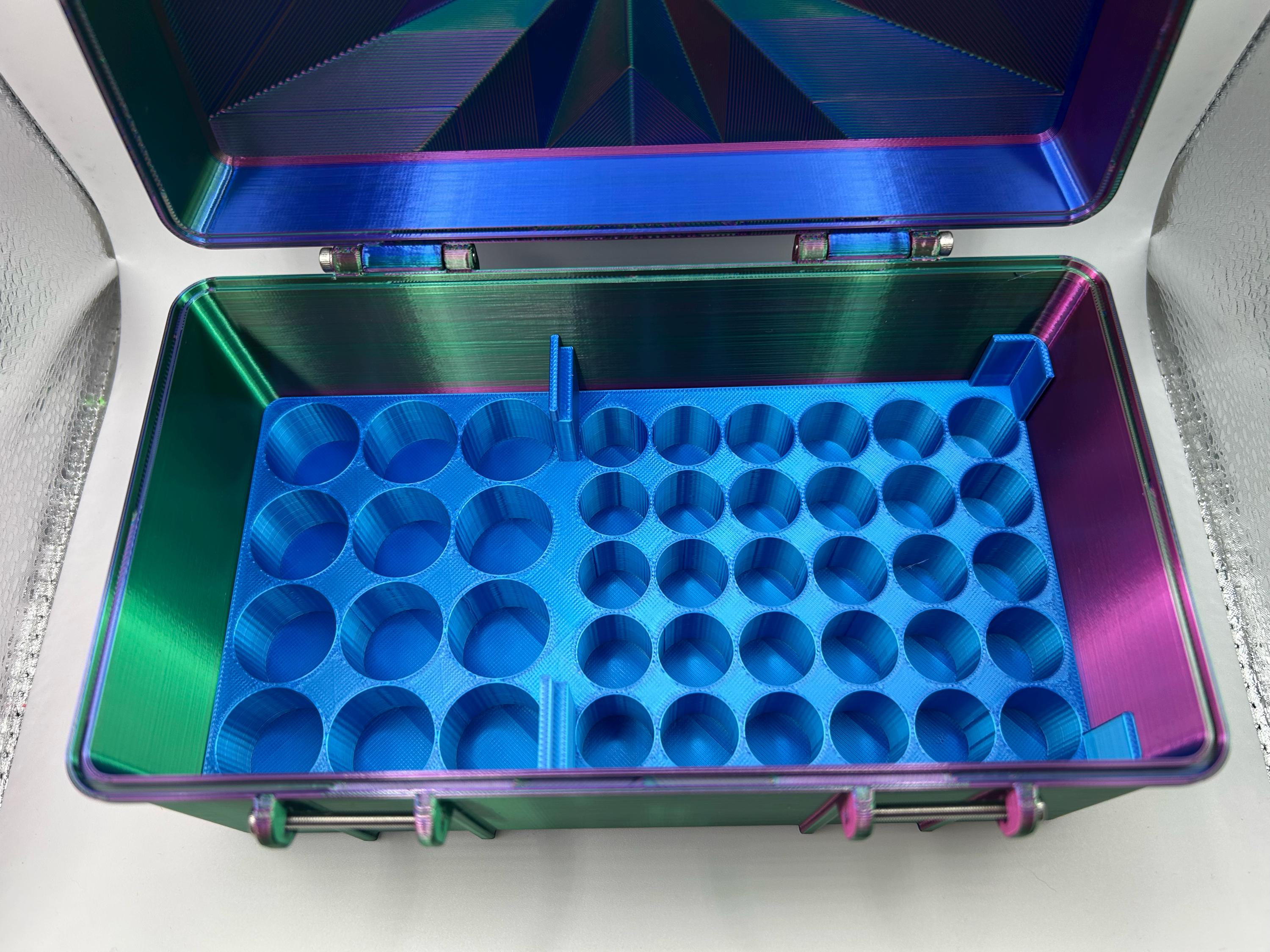 Genlipid Box Tiered Peptide Storage Box | Holds 12 10ml & 60 3ml Vials | GLP1 ...