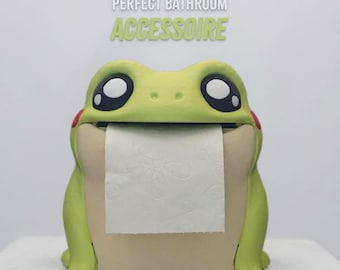 Frog Toilet Paper Holder | 3D Printed Bathroom Decor | Made in Germany