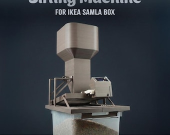 Máquina de cribado para la caja IKEA Samla | Herramienta organizadora impresa en 3D | Sistema de clasificación de almacenamiento | Utilidad para taller y garaje | Fabricado en Alemania