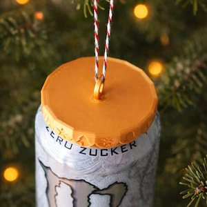 Energy Drink Can Ornament Topper – 3D Printed Can Decoration, Gamer Setup Decor, Funny Desk Accessory, Unique Gift 0.5L Energy Drink Cans