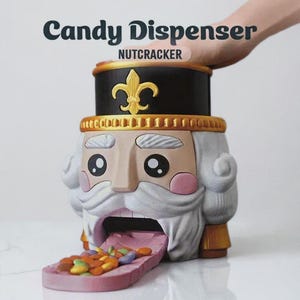 3D Nutcracker Candy Dispenser Christmas Gift Made in Germany | Funny Treat Holder