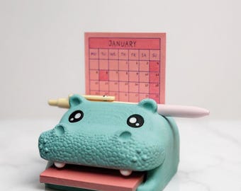 Hippo bureau-organizer | 3D-geprinte pennenhouder | Gemaakt in Duitsland