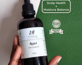 Hair & Scalp Oil | Ayurvedic Growth Support | Herbal Hot Oil Treatment | Amla, Organic Moringa, Jojoba