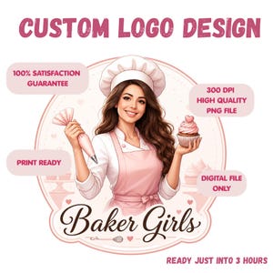 Custom logo design, Cartoon Portrait PNG Clipart, business logo Design, Custom Portrait Logo,business cards, Digital Download,Commercial Use