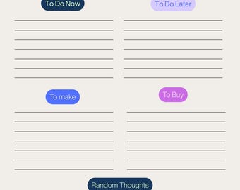 Brain Dump Printable PDF