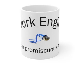 Taza de ingeniero de redes: regalo tecnológico divertido, decoración de oficina geek