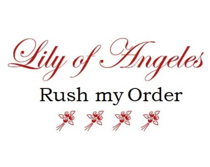 RUSH my order