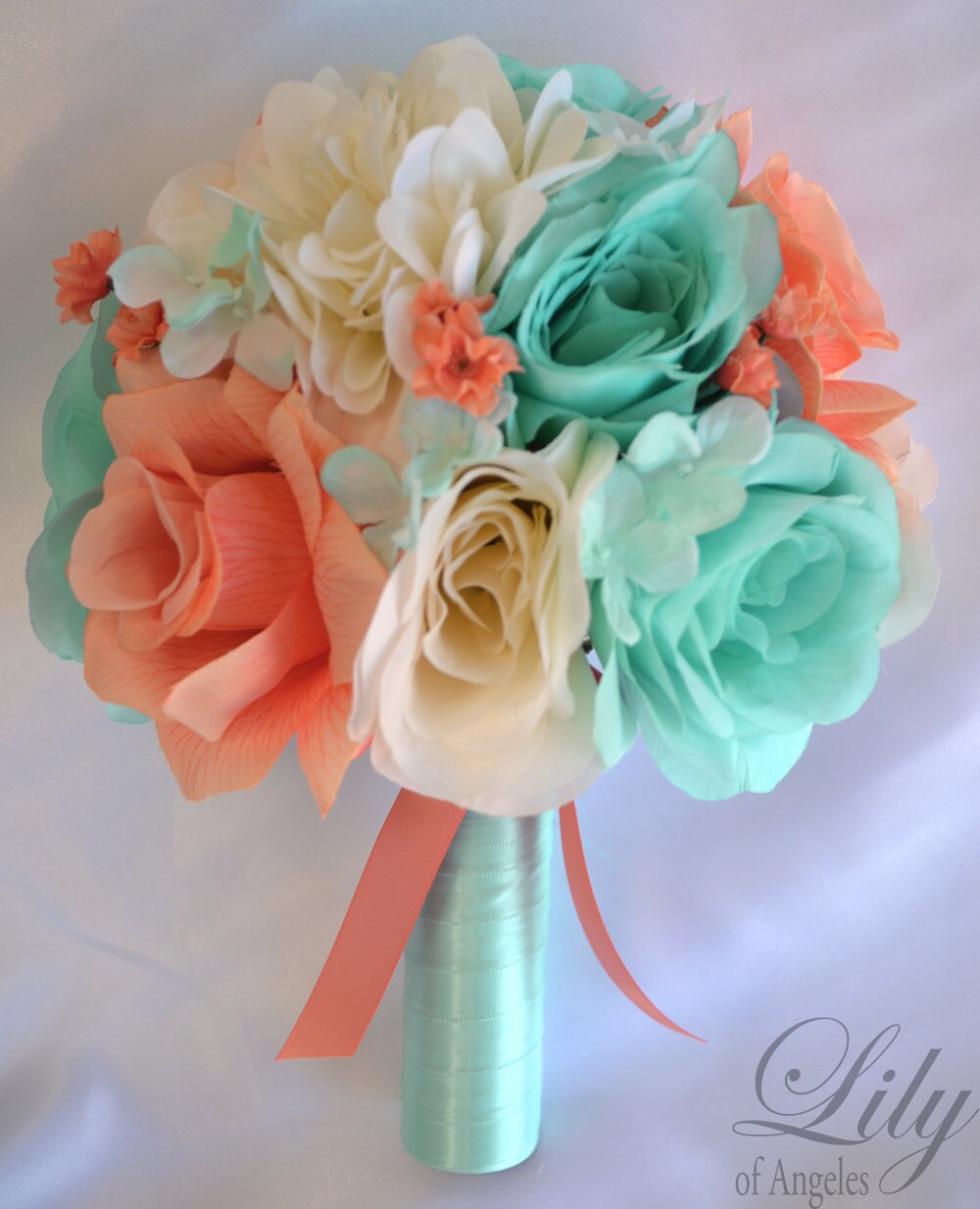 Wedding Bouquet Silk Flower Bouquet Wedding Flowers Bouquet Etsy
