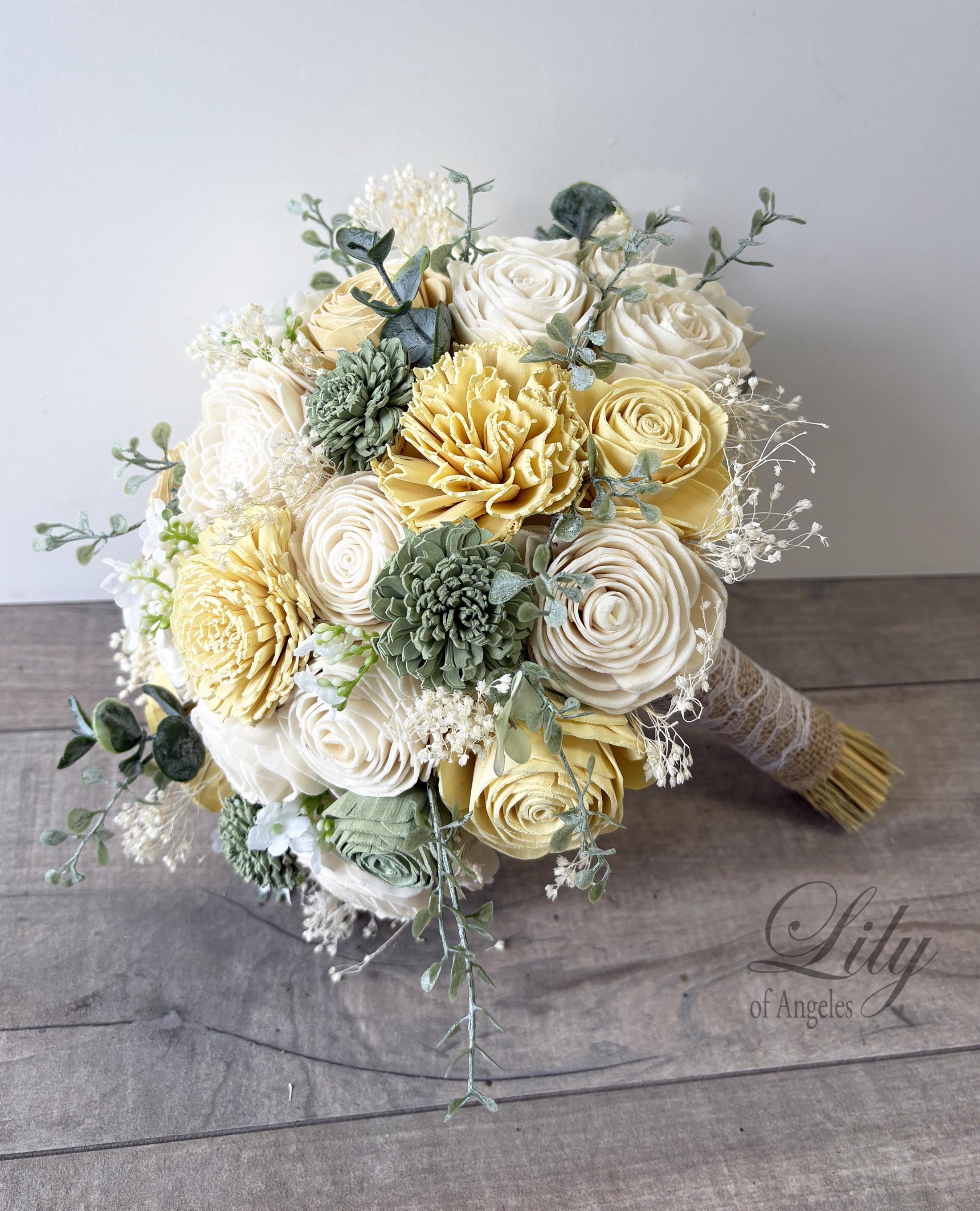 Butter Yellow Sage Sola Bouquet